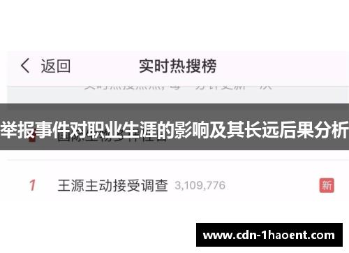 举报事件对职业生涯的影响及其长远后果分析