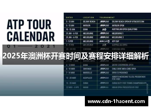 2025年澳洲杯开赛时间及赛程安排详细解析